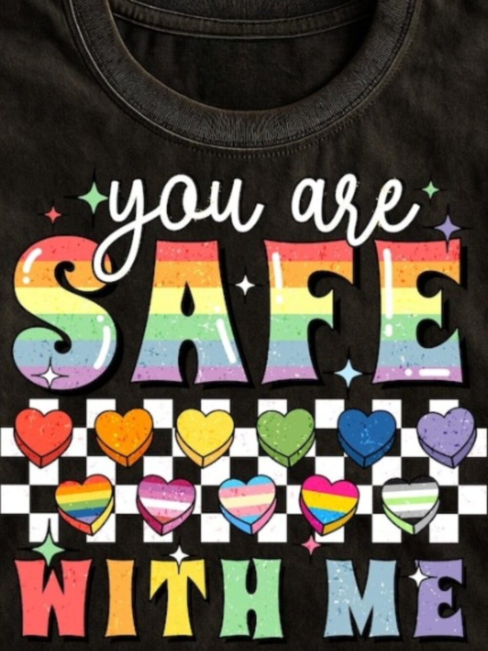 You Are Safe With Me Shirt, LGBT Friendly Tshirt - Picture 2 of 4